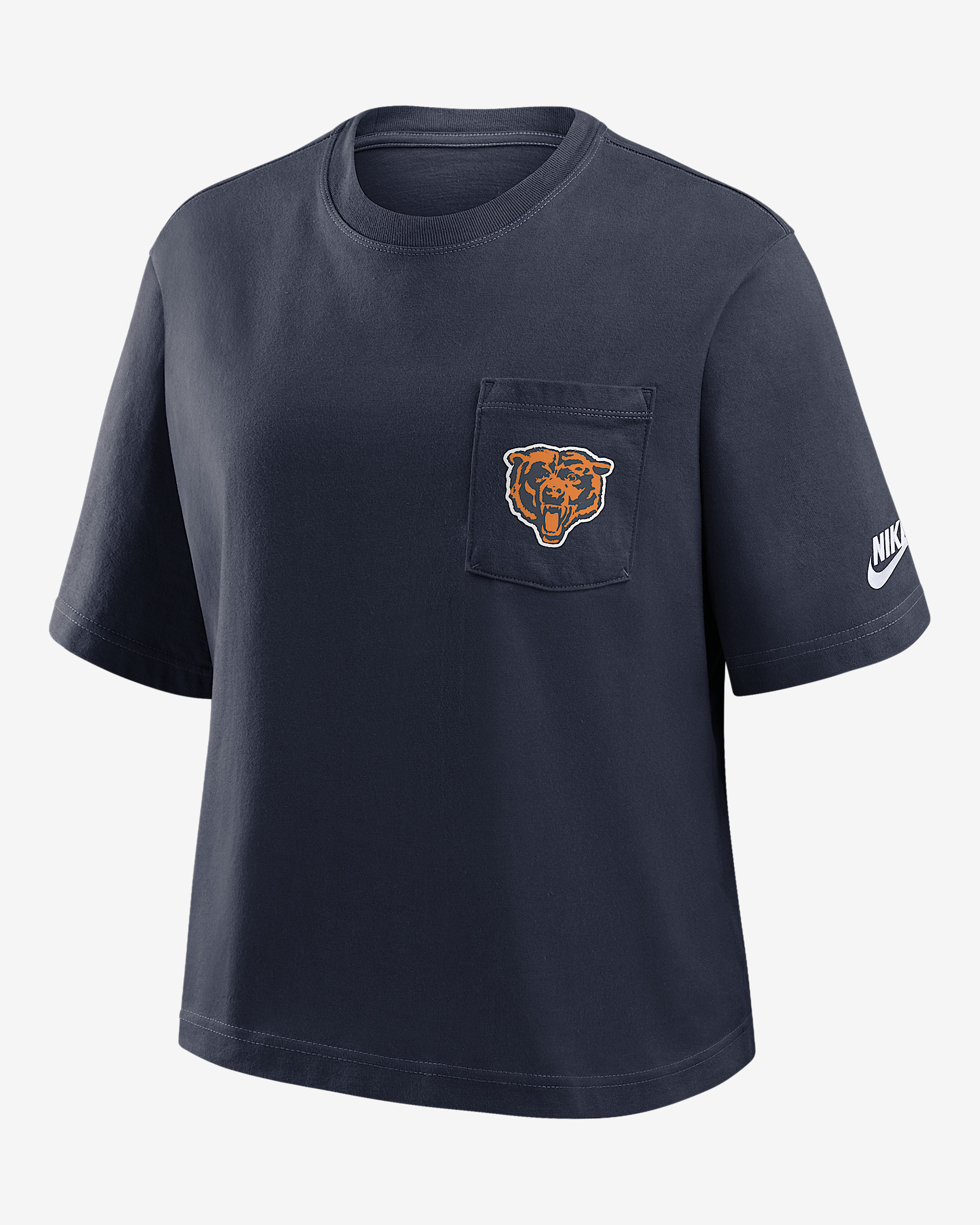Chicago Bears Rewind Pocket Boxy Women's Nike NFL T-Shirt - 1