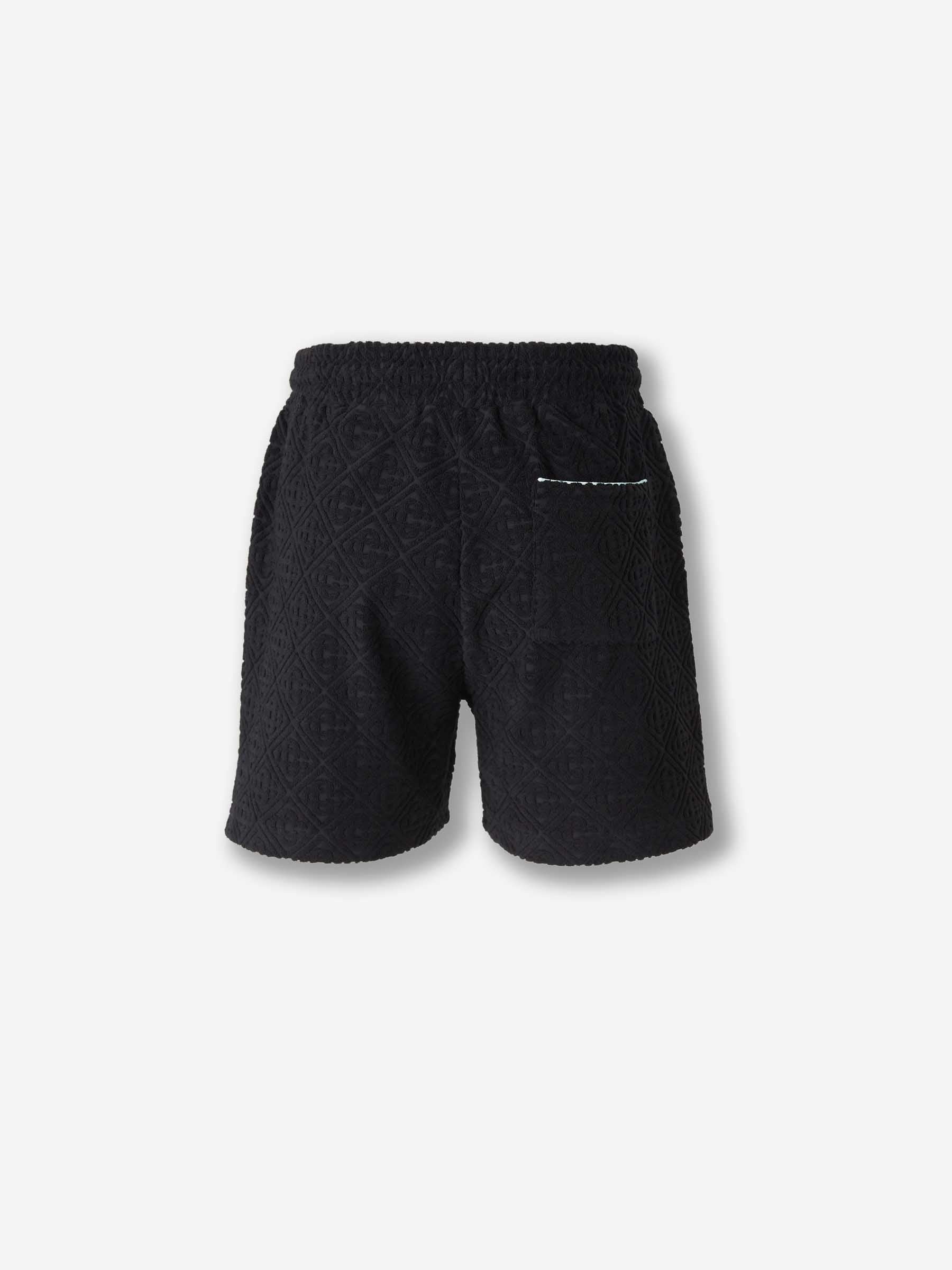 MONOGRAM TOWELLING BERMUDA SHORTS - 3
