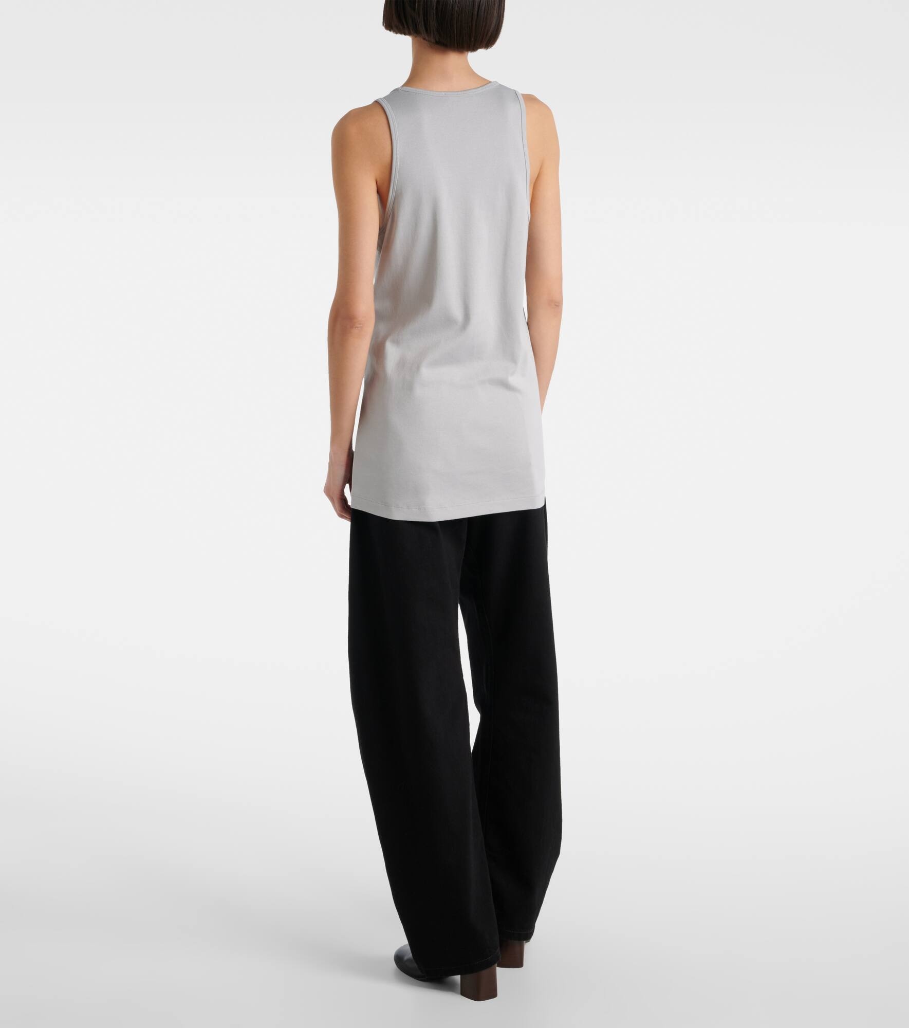 Cotton jersey tank top - 3