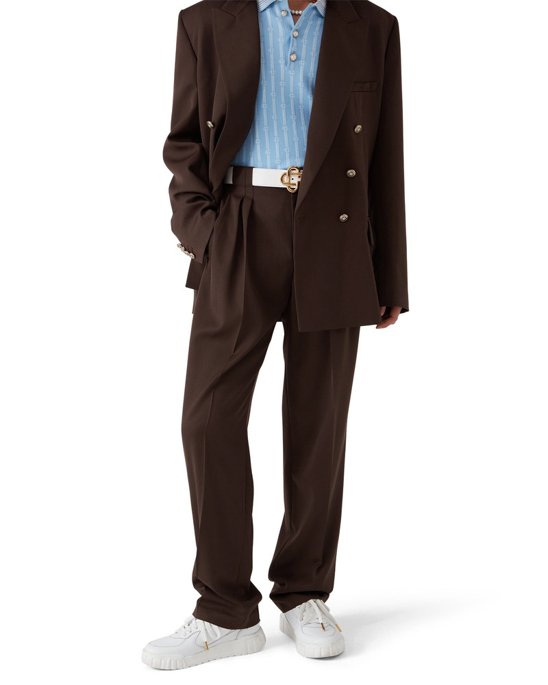 Pleated Wool Trousers | Casablanca Paris 4