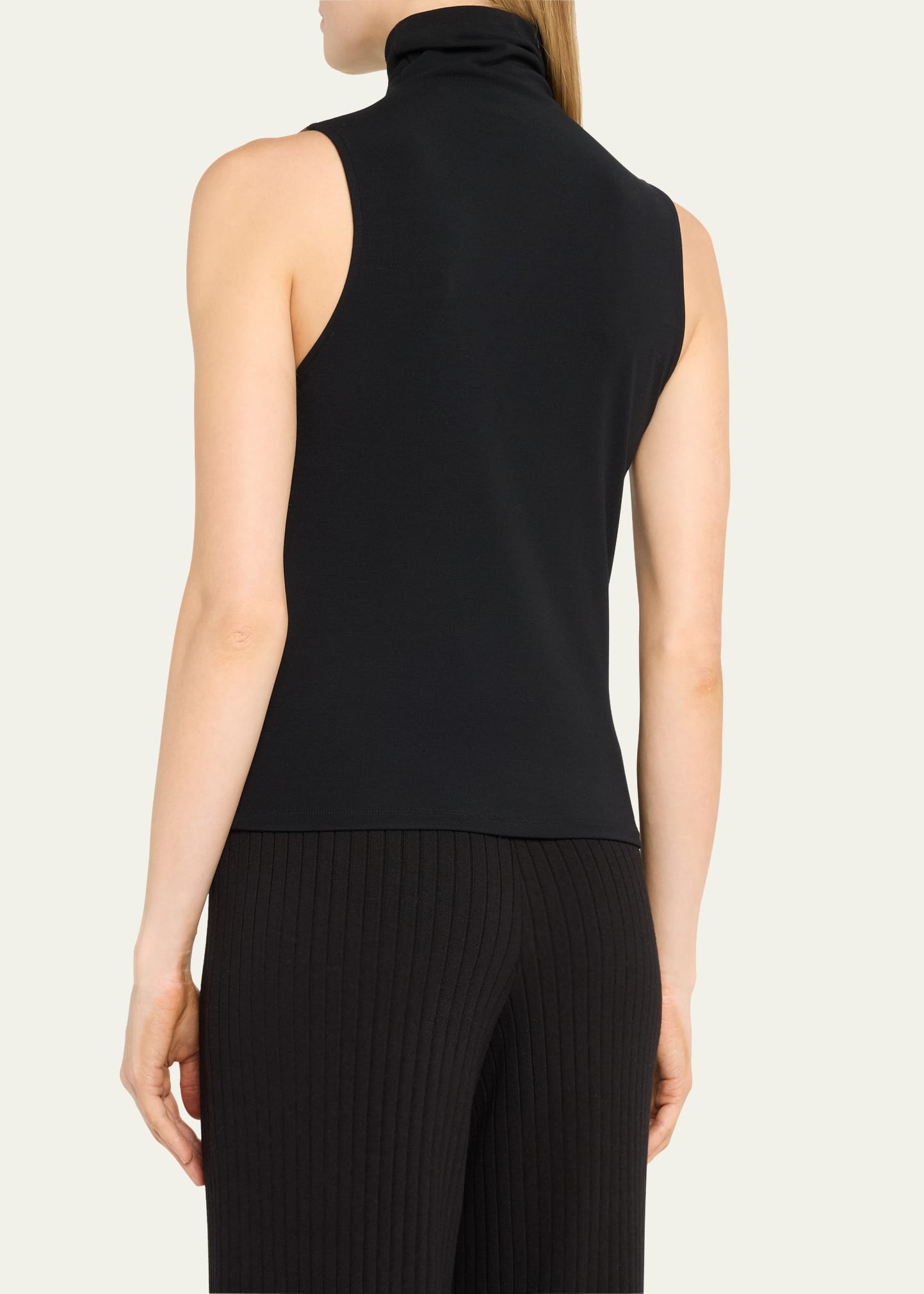 Sleeveless Turtleneck Top - 3