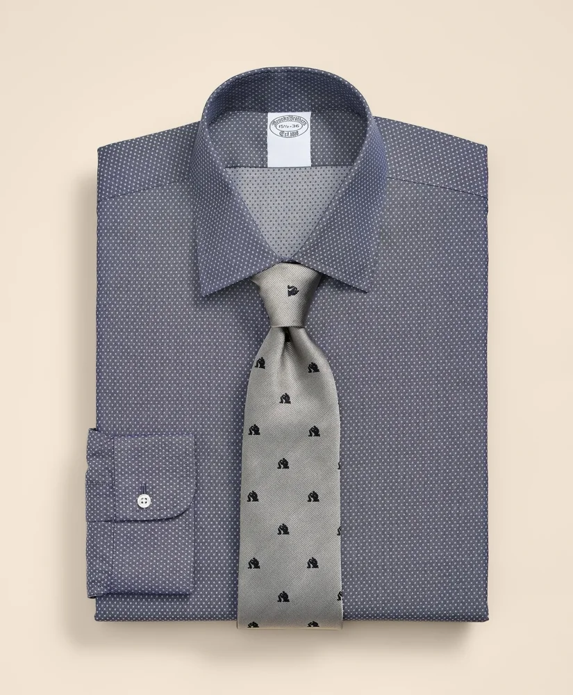 Supima® Cotton Non-Iron Ainsley Collar Dot Dress Shirt - 1