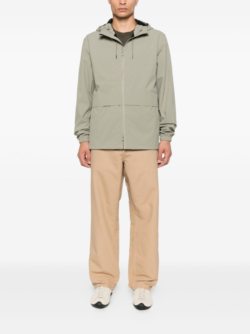 hooded zip-front jacket - 2