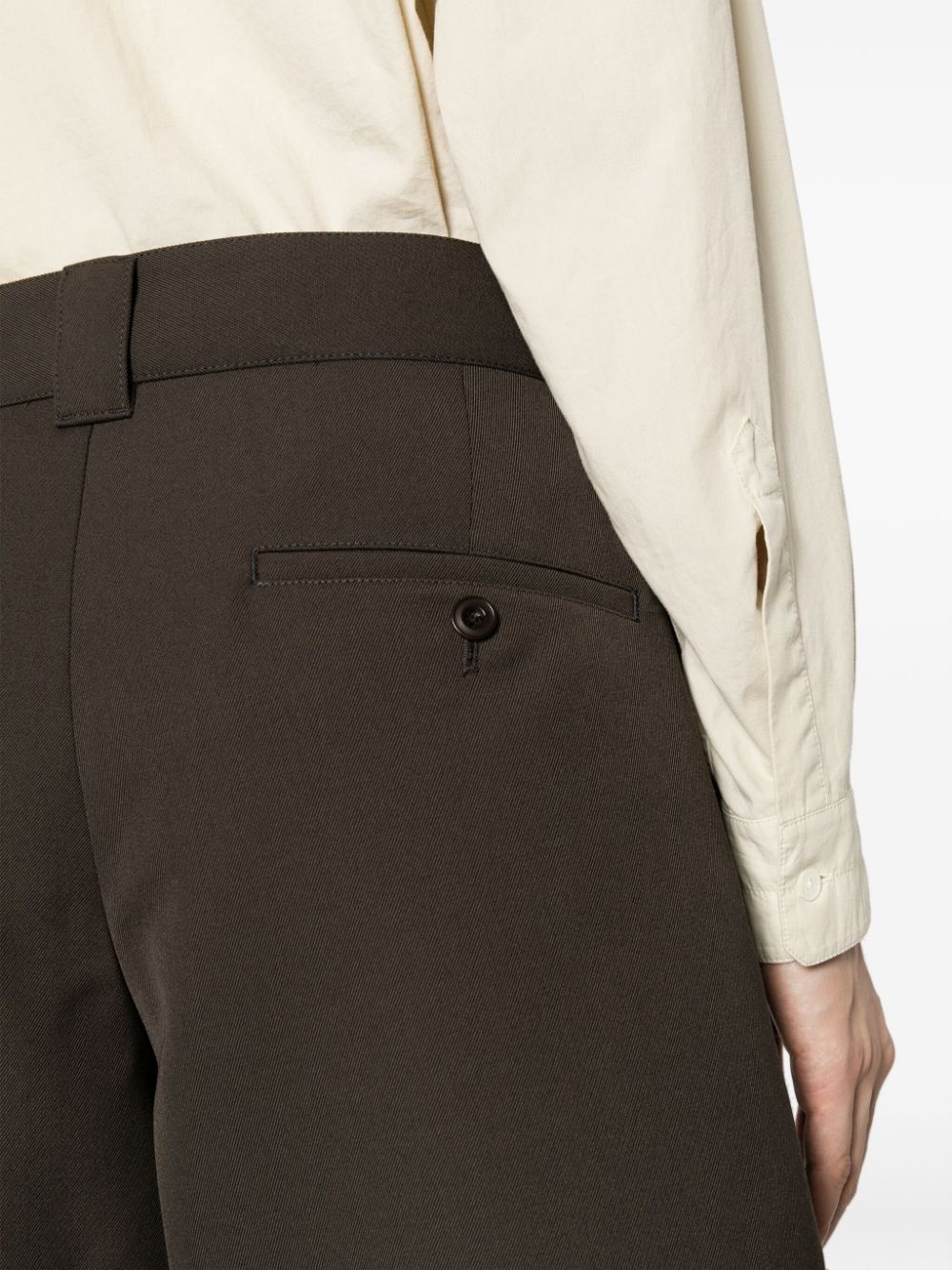wide-leg Bermuda shorts - 5