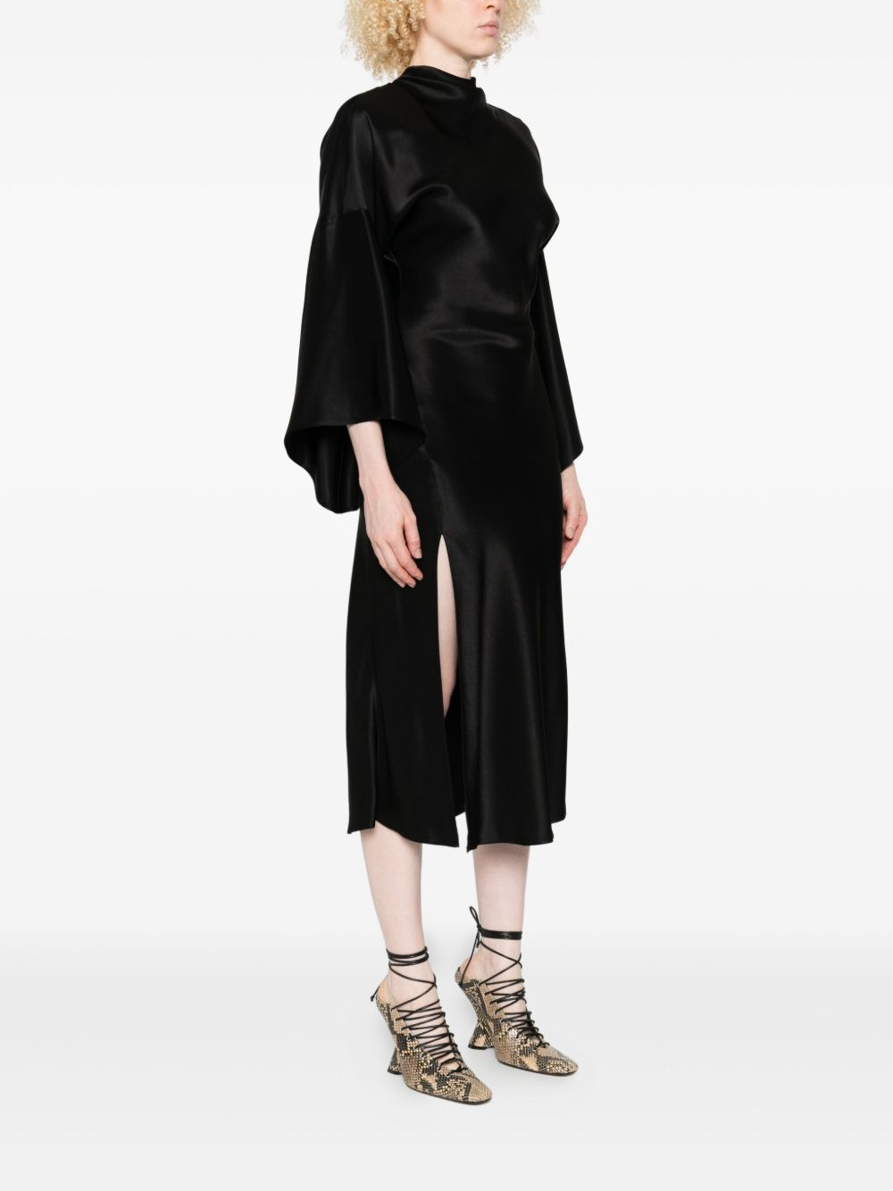 open-back midi dress - 3