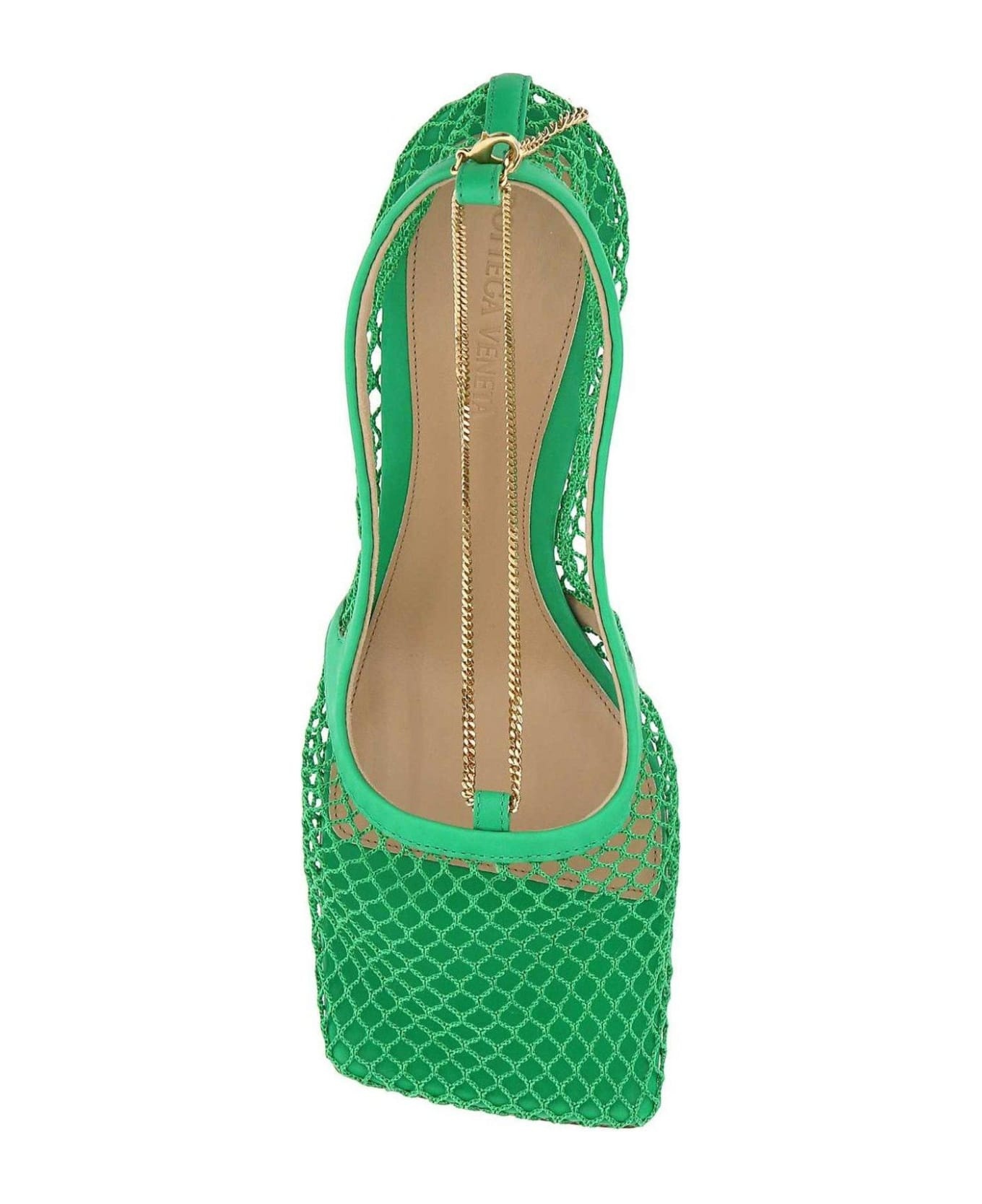 Mesh Square-toe Pumps - 3