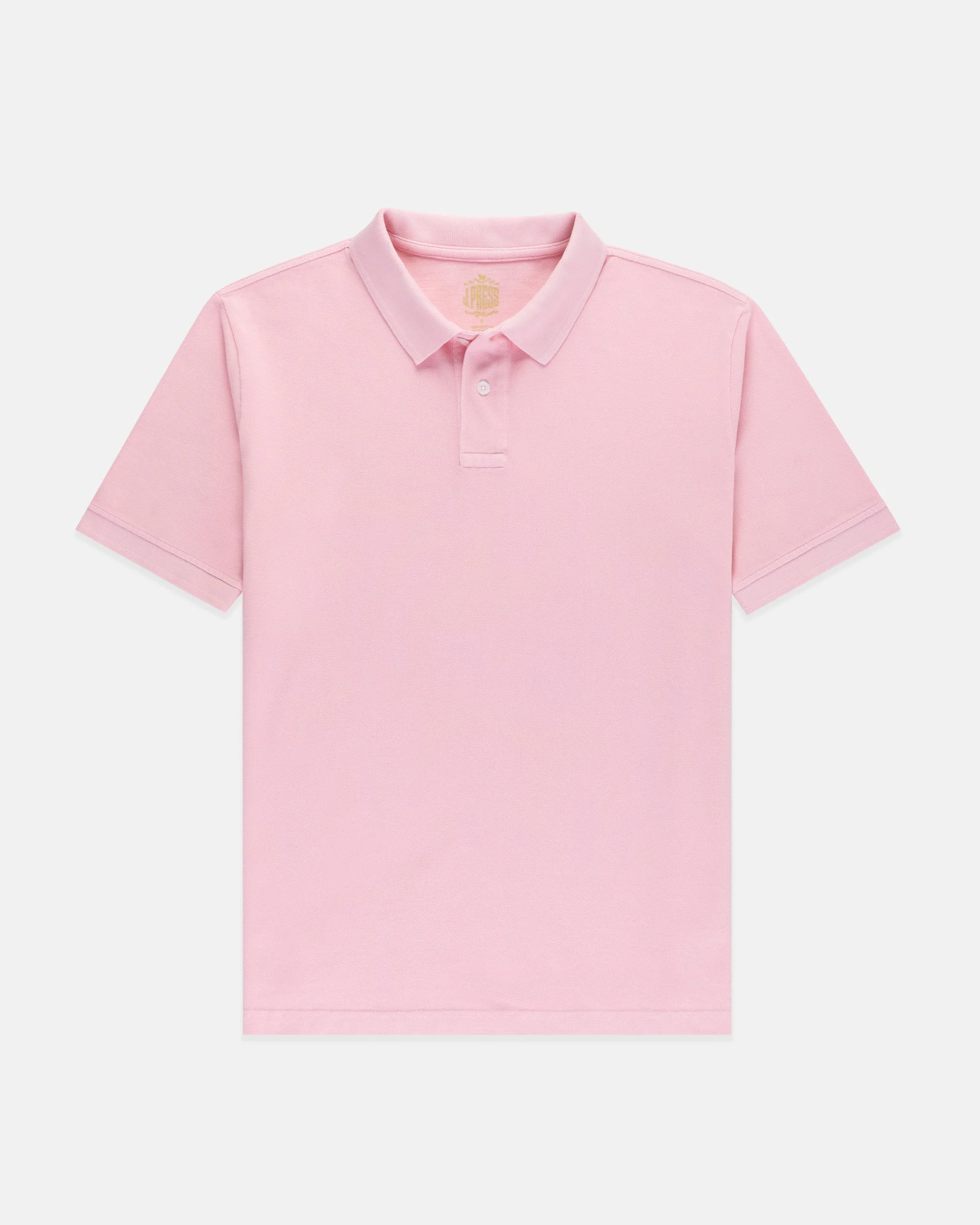 PINK COTTON PIQUE POLO - 1