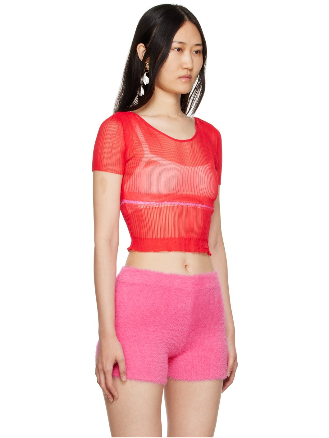 Red Le Papier 'La Maille Sognu' T-Shirt - 2