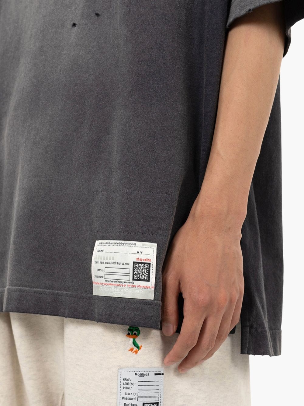 distressed-effect T-shirt - 5