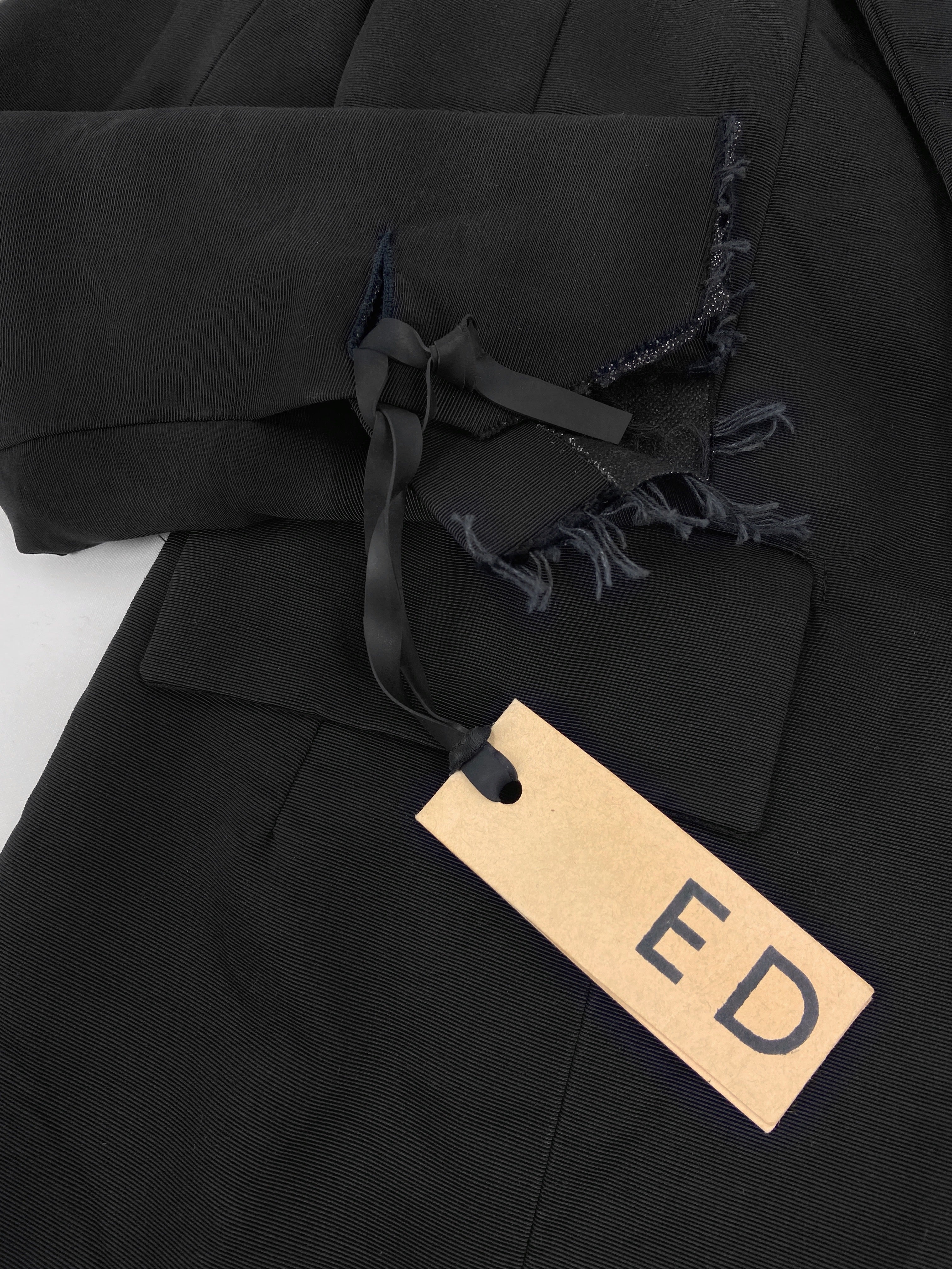 zOthers - BWNT Elena Dawson 2014 Black Classic Silk Blazer XS - 20