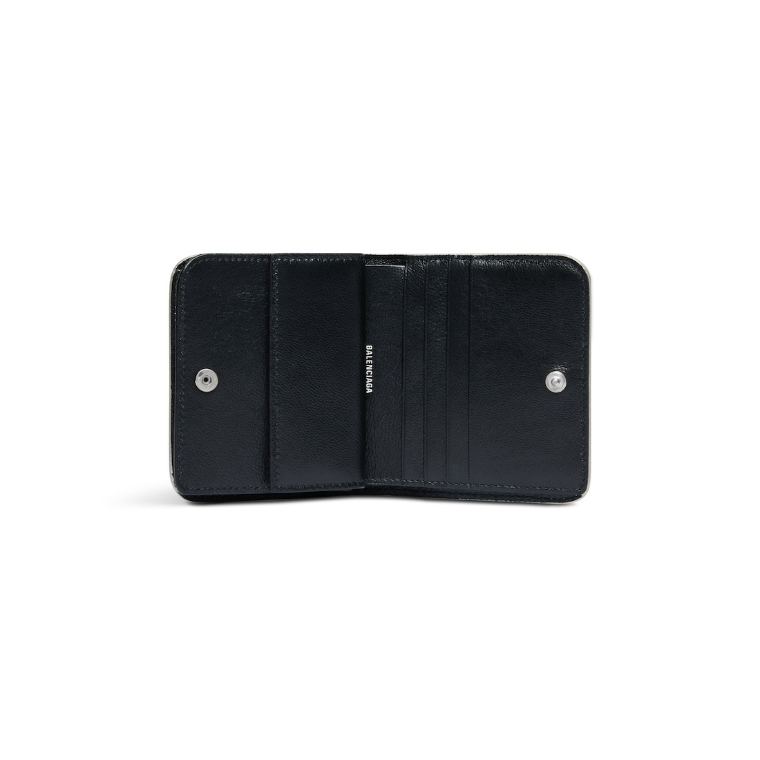 Women's Cash Flap Coin And Card Holder In Sparkling Fabric in Silver - 3
