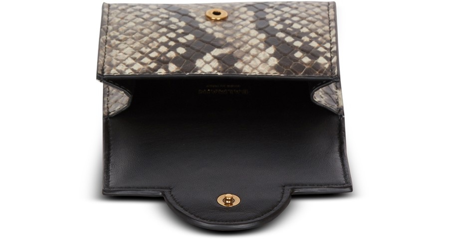 B-Buzz wallet in python effect leather - 3