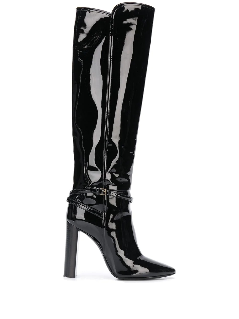 patent leather boots - 1