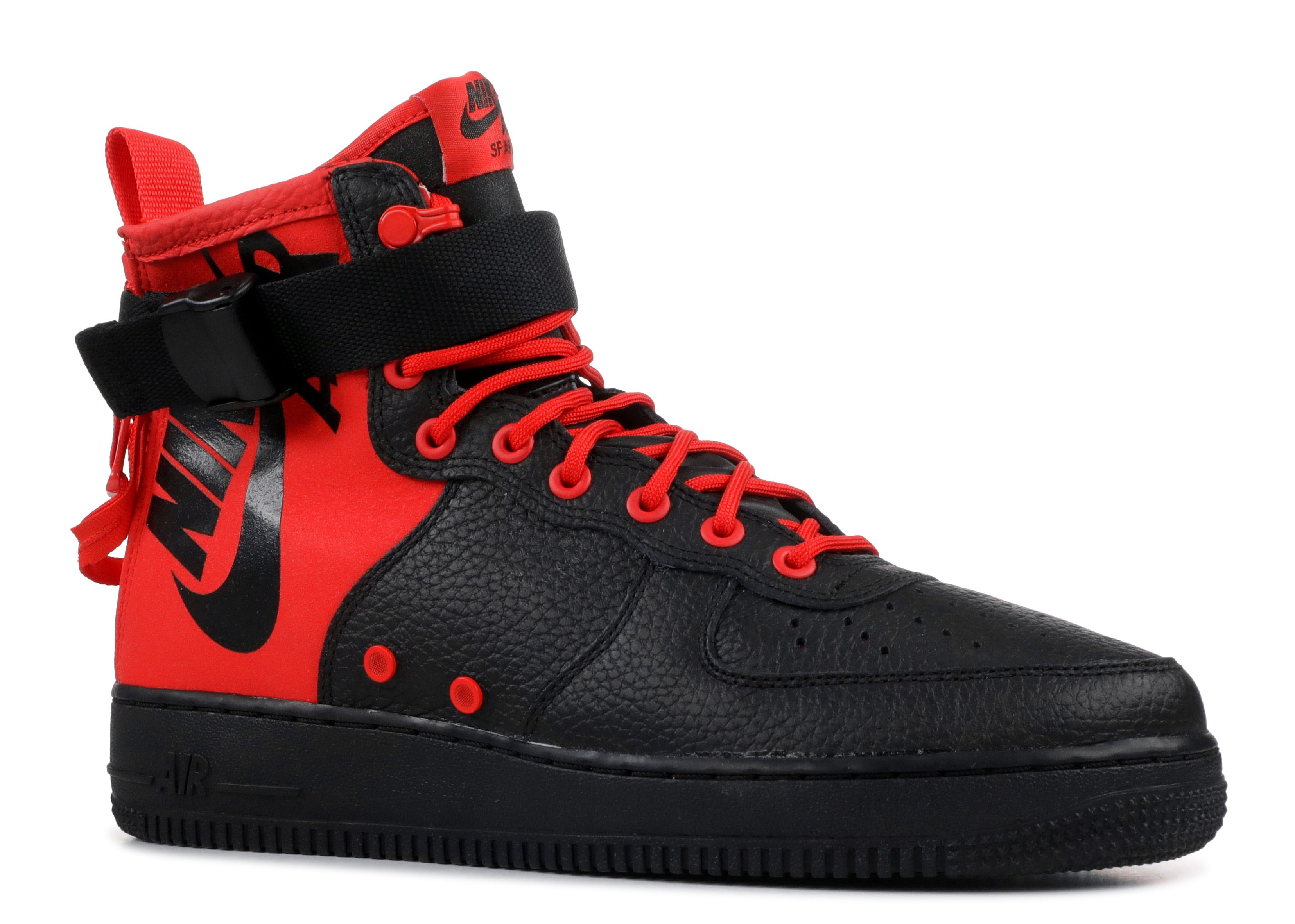SF AIR FORCE 1 MID 'HABANERO RED BLACK' - 2