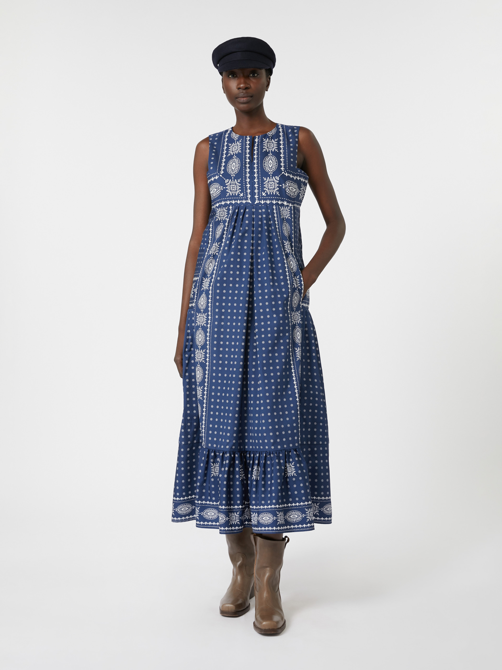 MANILA Printed poplin dress - 2