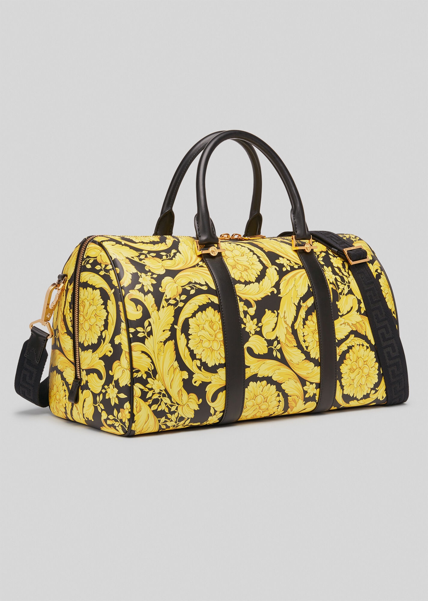 Barocco Print Leather Travel Bag - 3