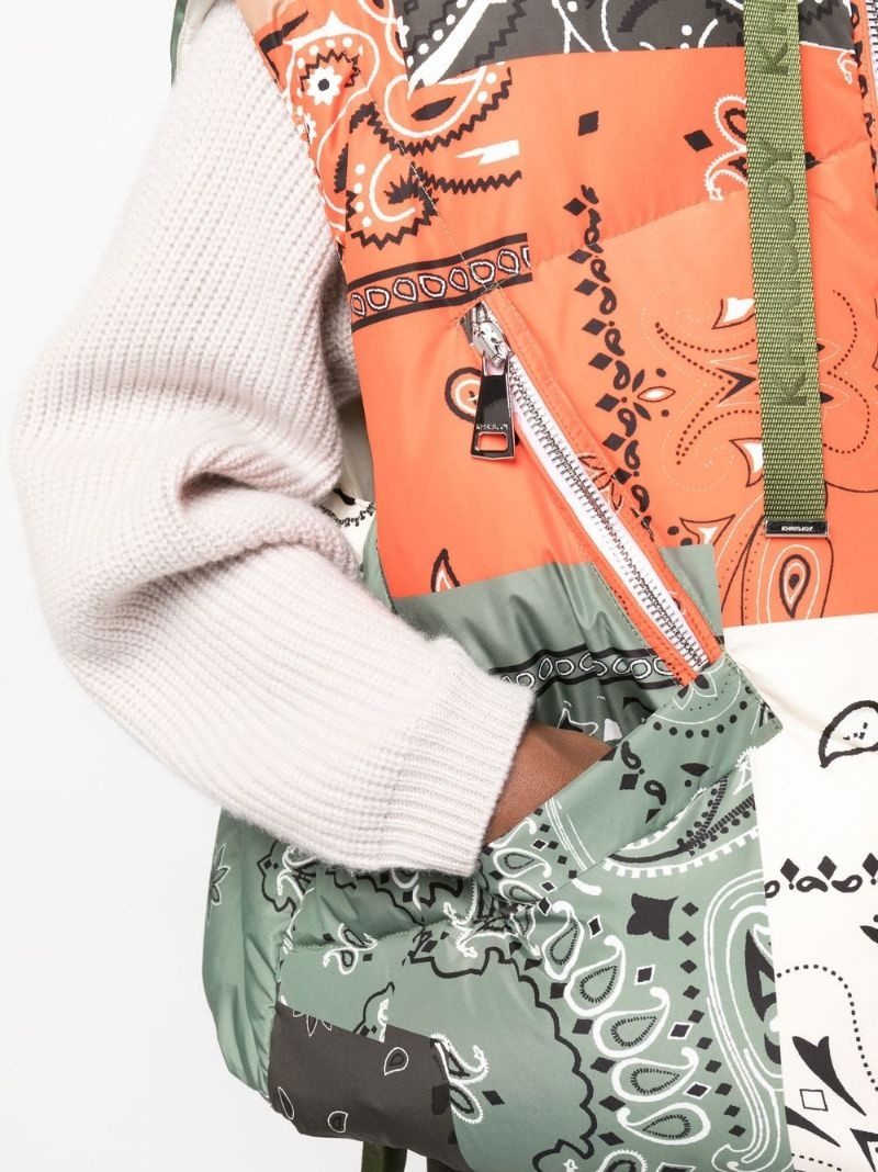 drawstring hooded gilet - 5