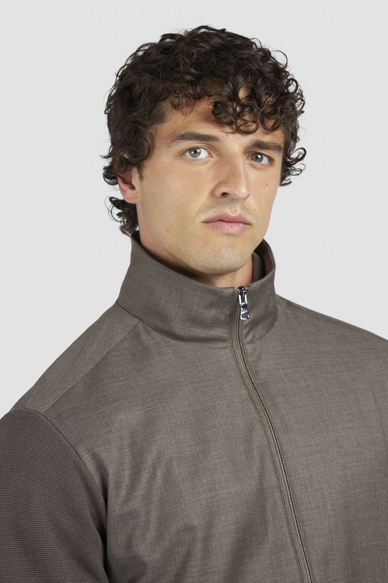 MERINO WOOL HYBRID ZIP-UP CARDIGAN 4