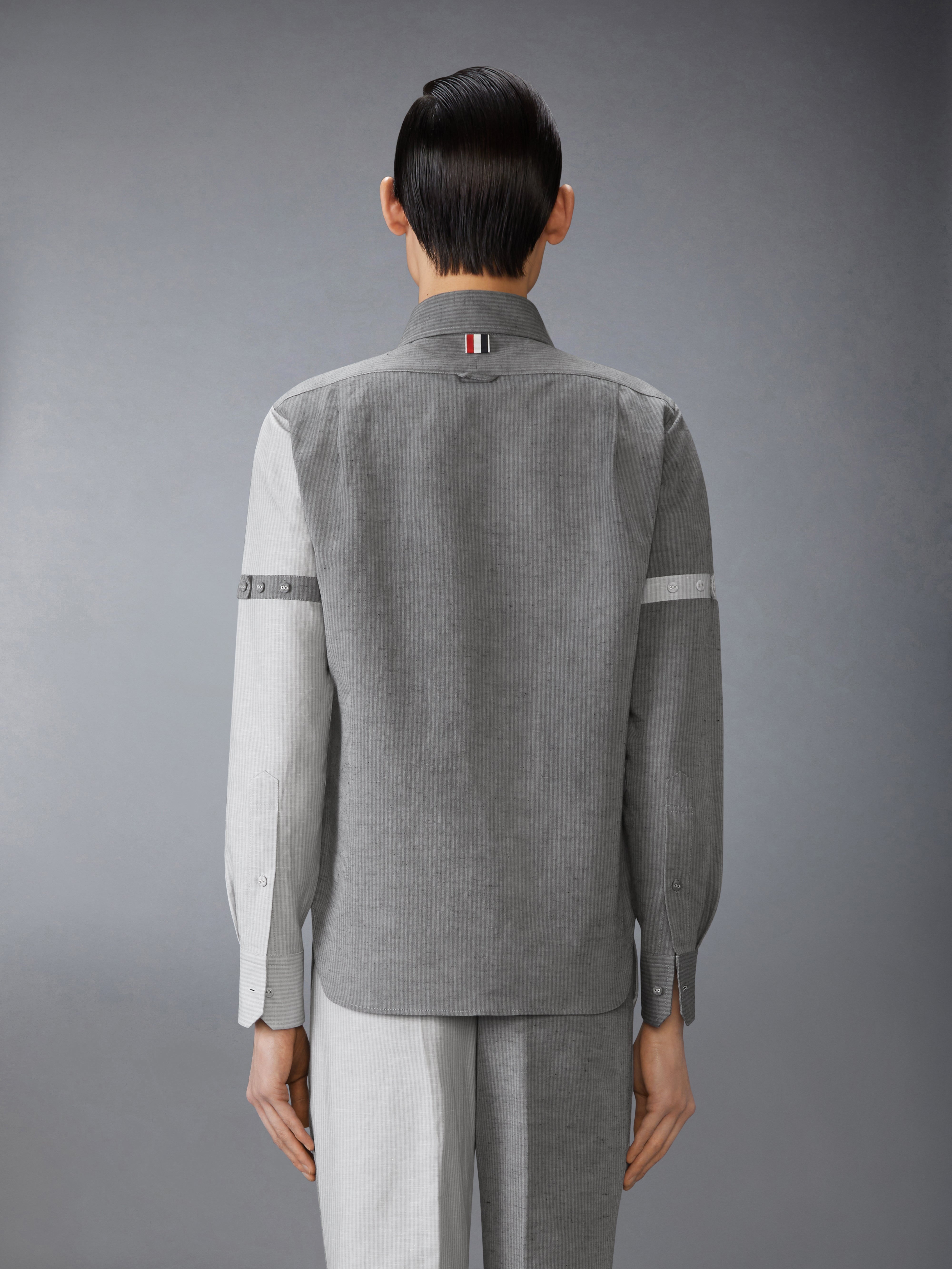 TONAL UNIVERSITY STRIPE FUNMIX ARMBAND SHIRT - 3