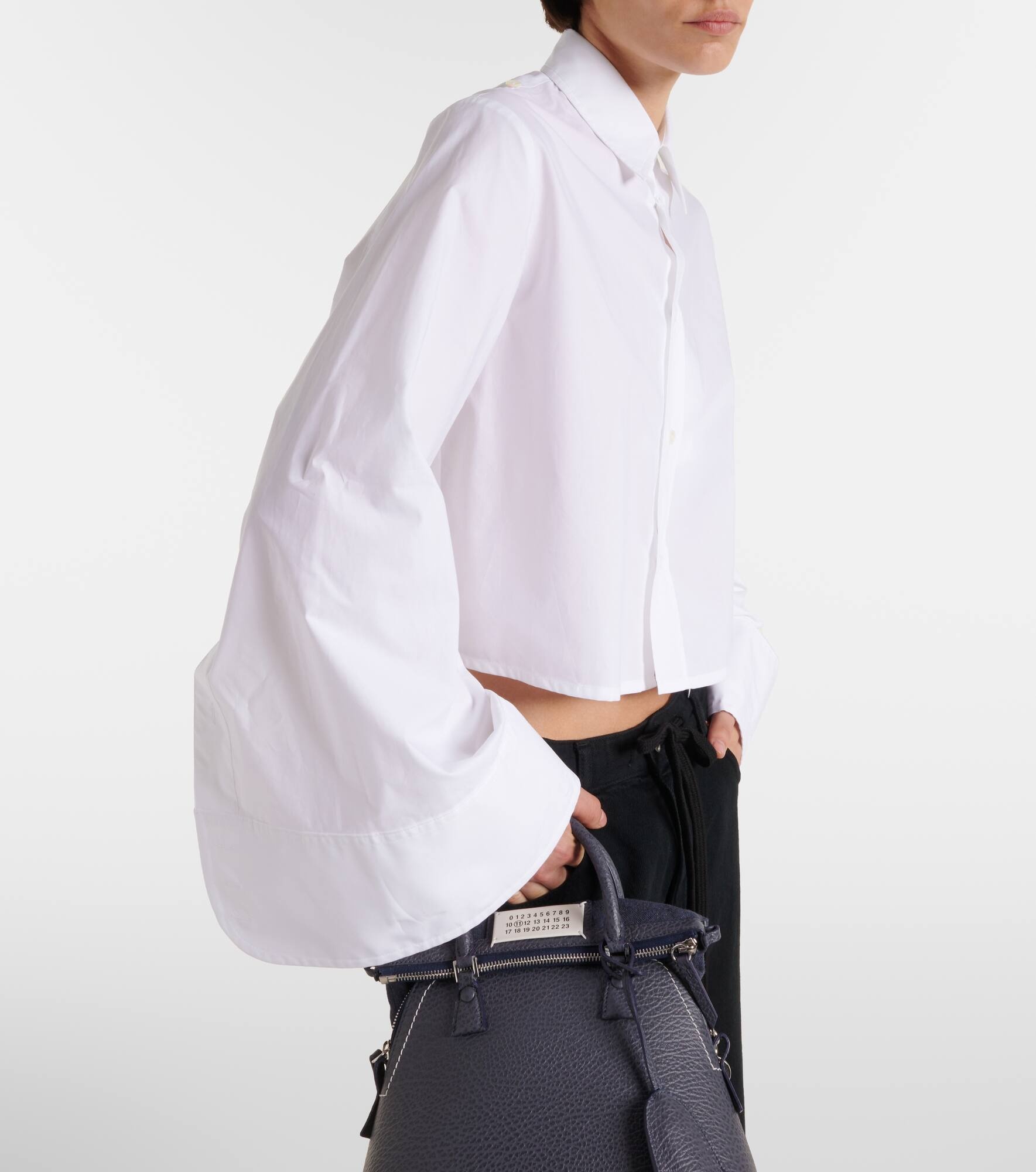 Cotton cropped shirt - 6