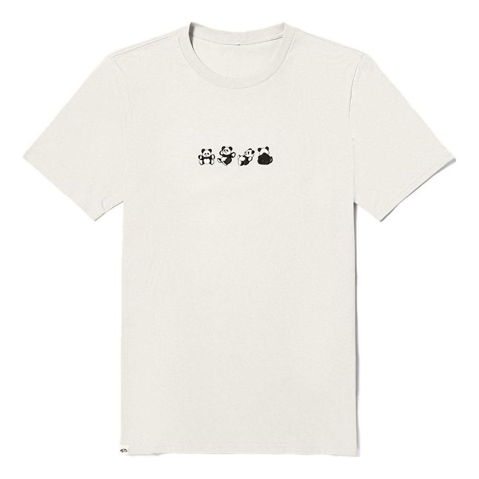 (WMNS) Vans Panda Logo T-shirt 'Beige' VN000FREFS8 - 1