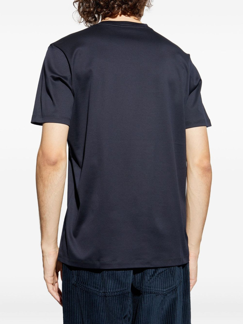 logo-embroidered cotton T-shirt 4
