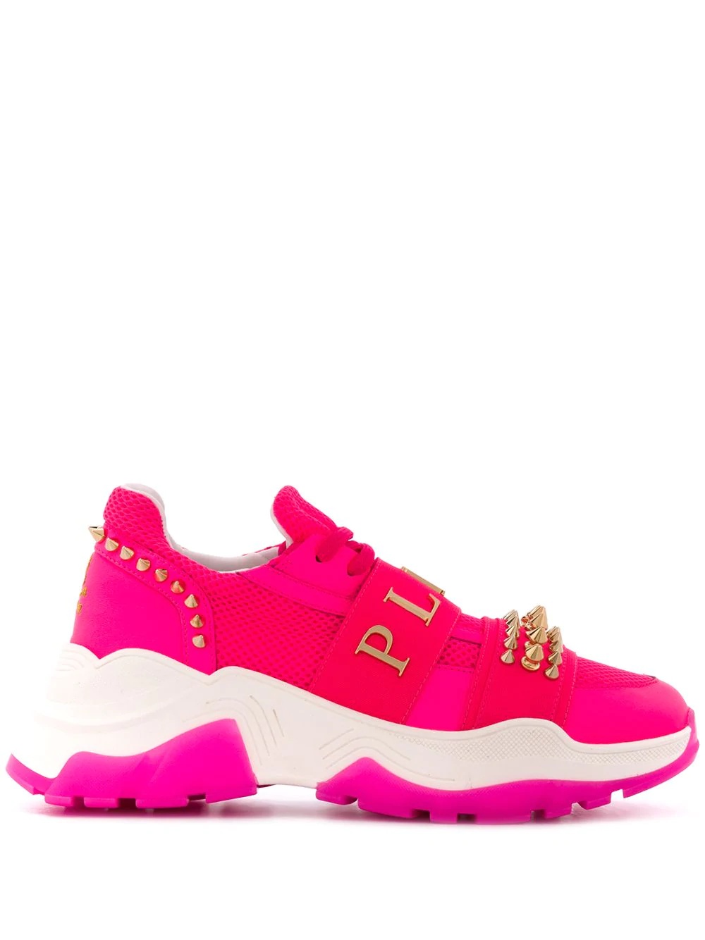 studded runner sneakers - 1