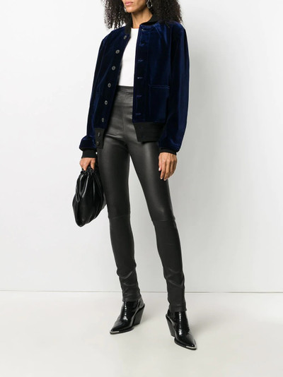 Haider Ackermann two-tone layered bomber jacket outlook