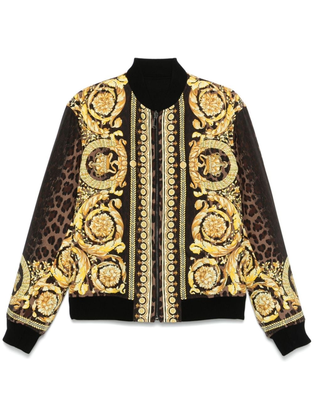 Barocco-print bomber jacket - 1