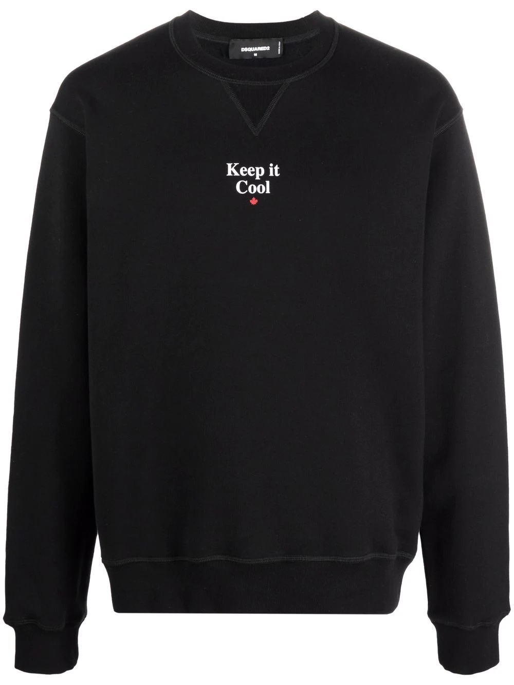 slogan-print sweatshirt - 1