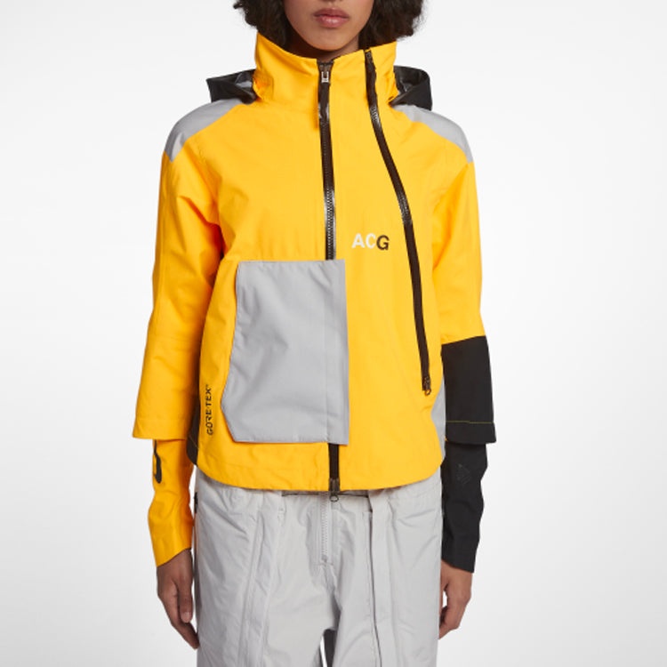 (WMNS) Nike Lab Acg Deploy GORE-TEX Jacket For Yellow AJ0954-845 - 3