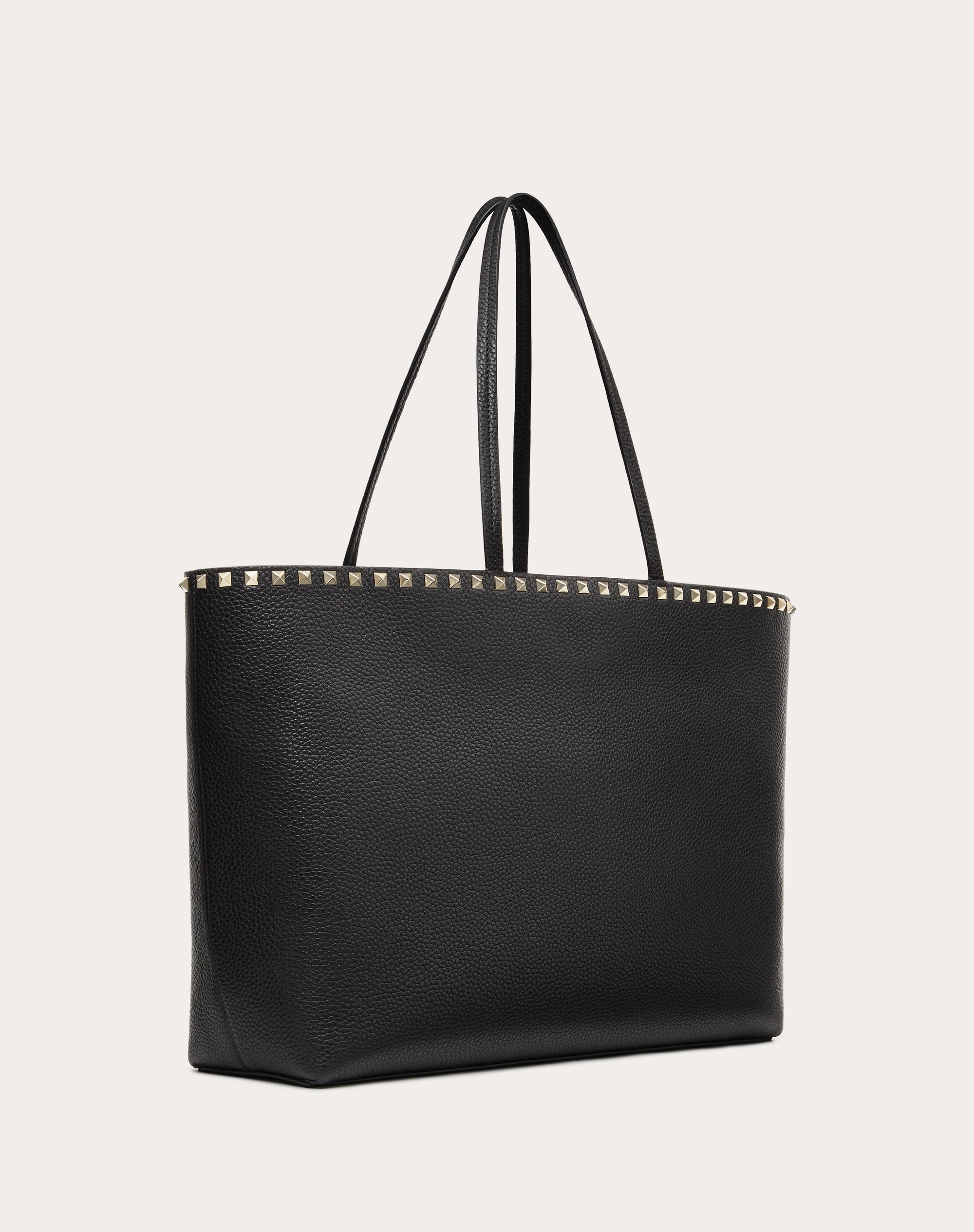 ROCKSTUD GRAINY CALFSKIN TOTE BAG - 3