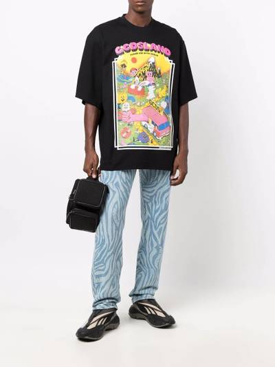 GCDS graphic-print cotton T-shirt outlook