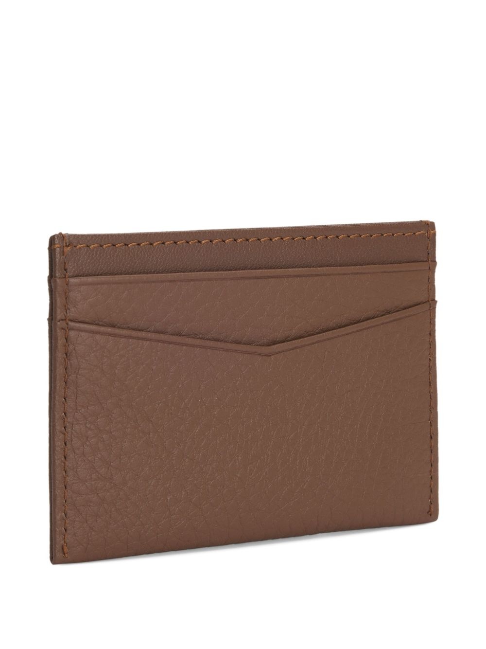 pebbled leather cardholder - 3