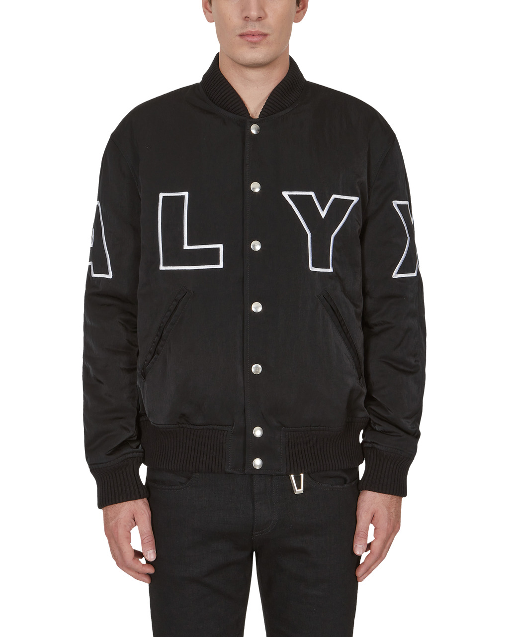 NYLON LOGO VARSITY JACKET - 2