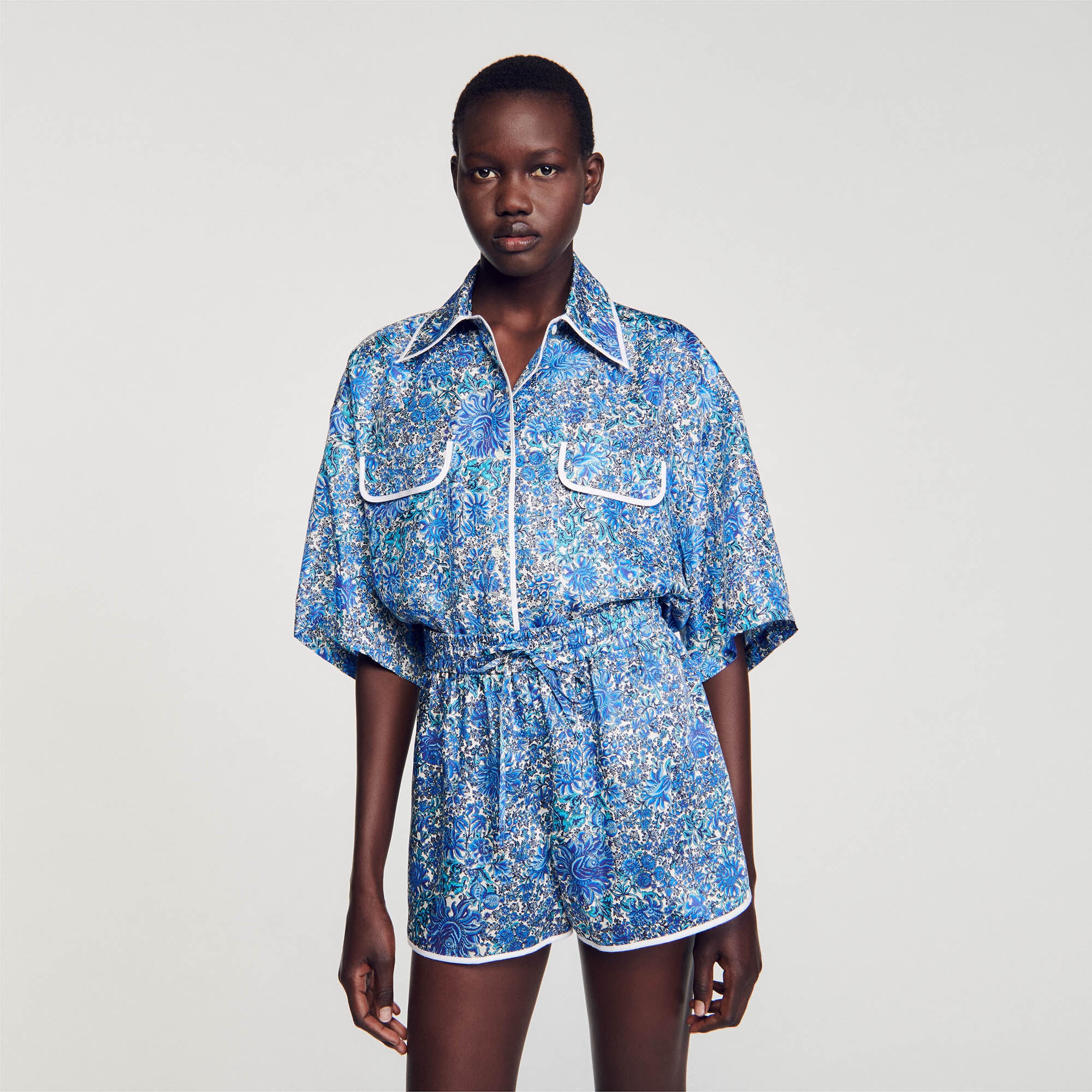 FLORAL PRINT SHORTS - 5