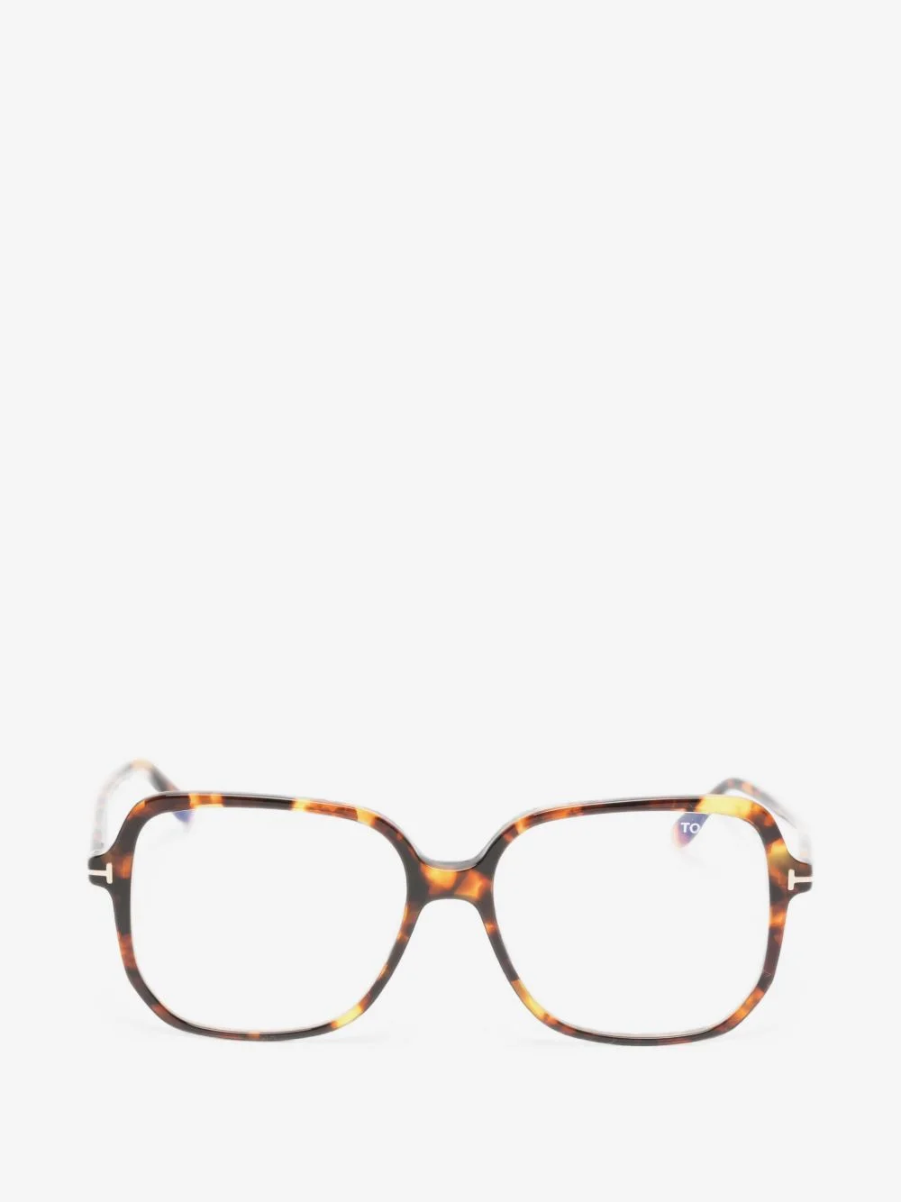 tortoiseshell-effect square-frame glasses - 1