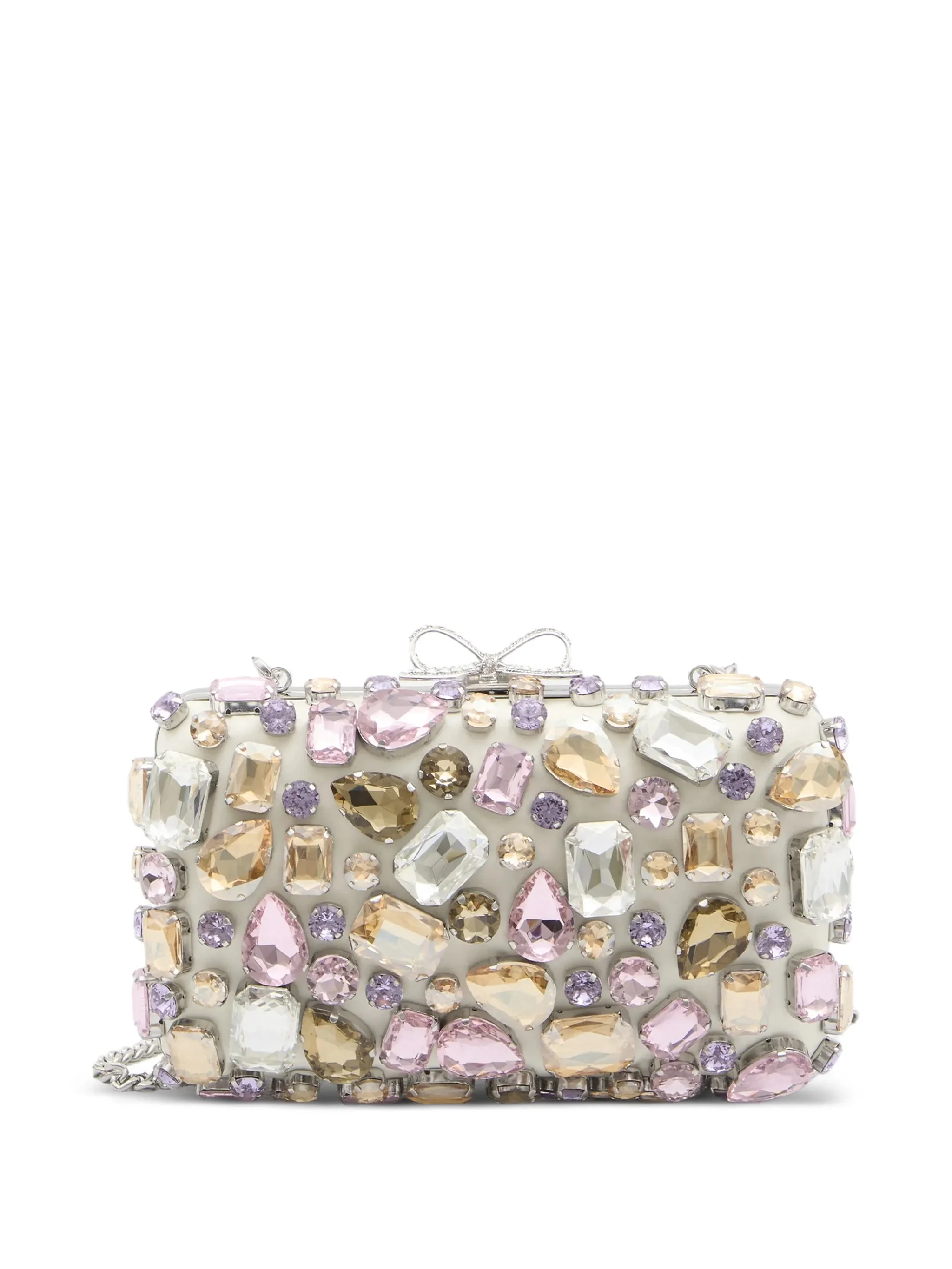crystal-embellished clutch bag - 1