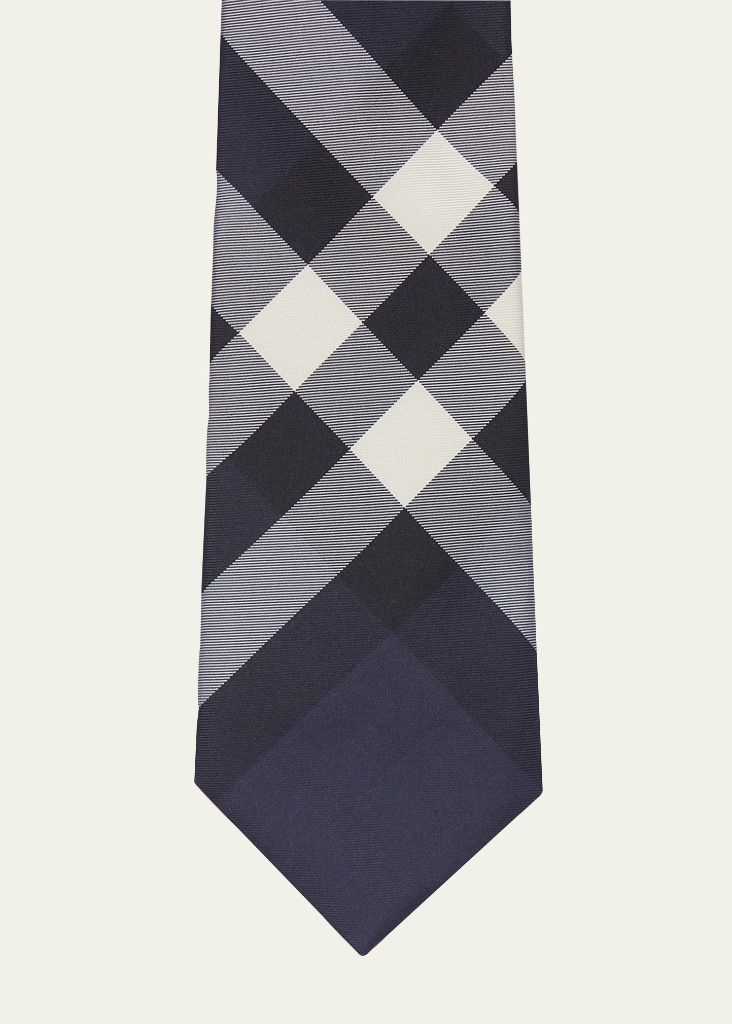 Men's Exploded Check Silk Tie - 4