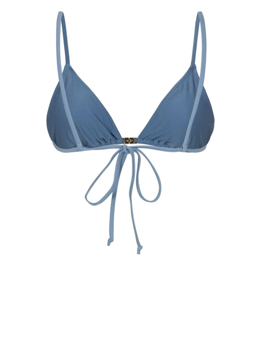 logo-plaque bikini top - 2