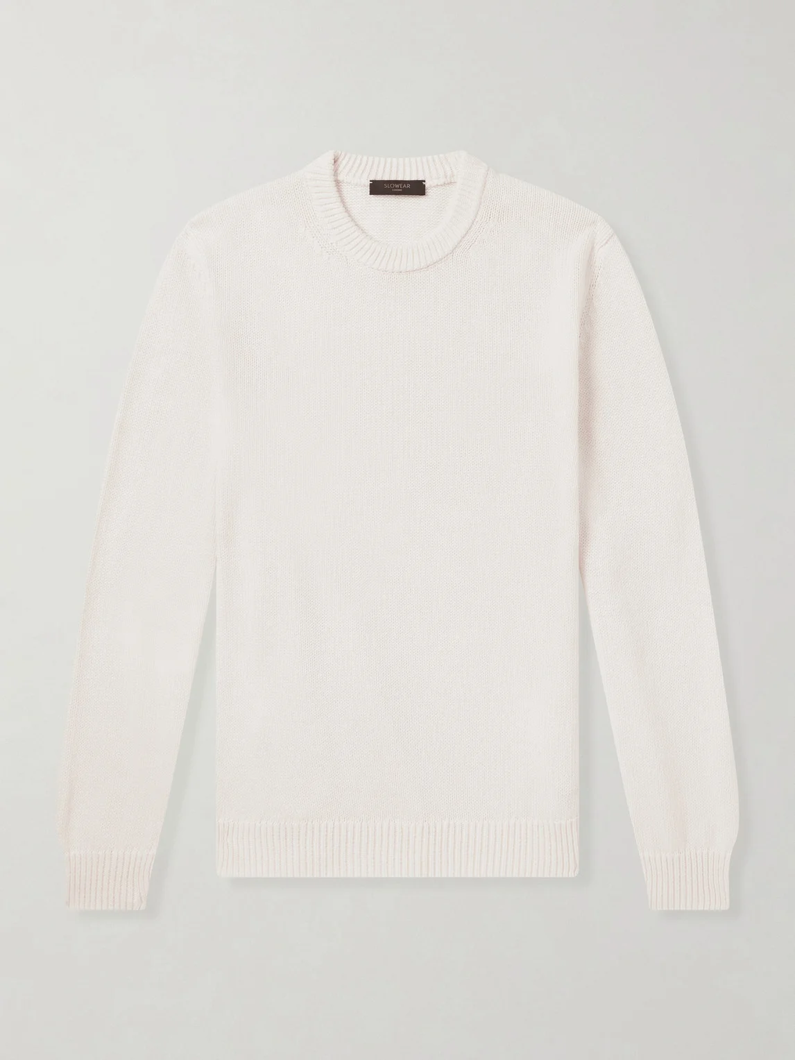 Slim-Fit Cotton Sweater - 1