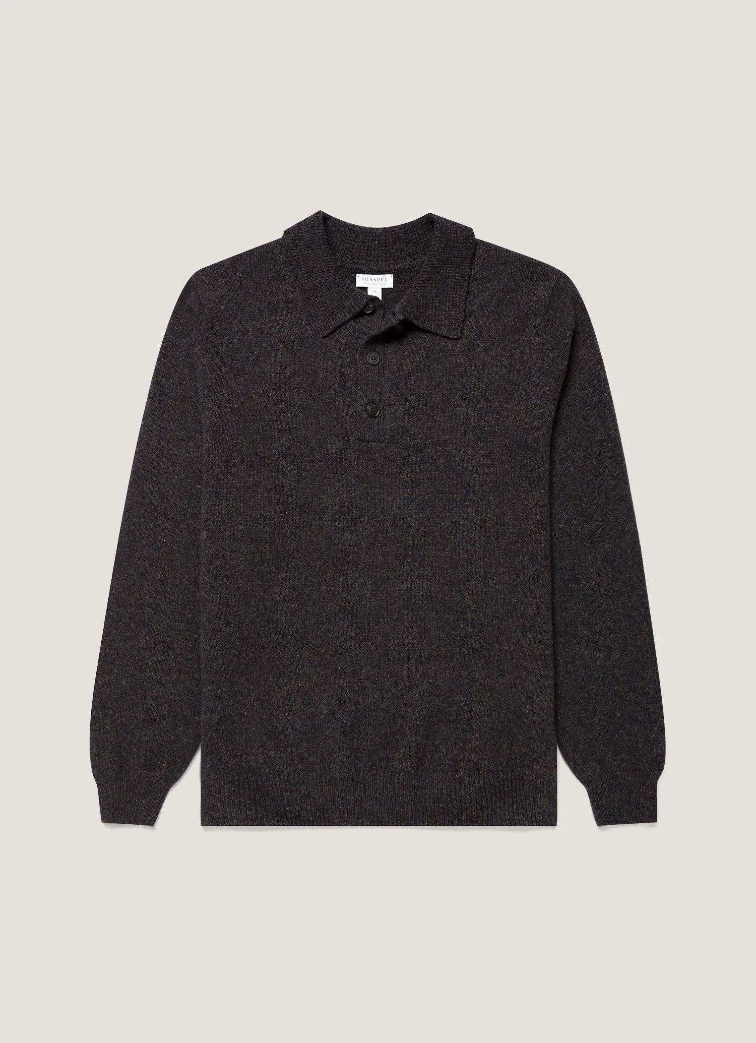 Lambswool Knitted Polo Shirt - 1