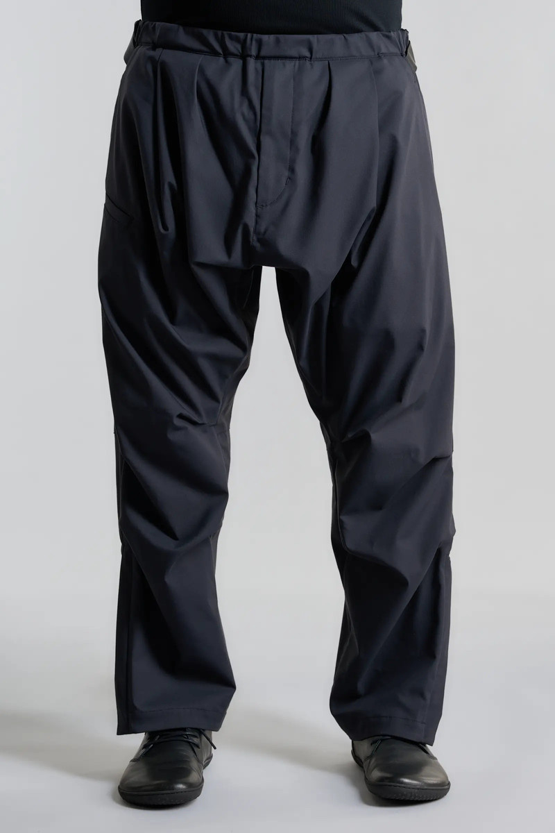 P36-CH Micro Twill Pleated Drawcord Trouser - 1