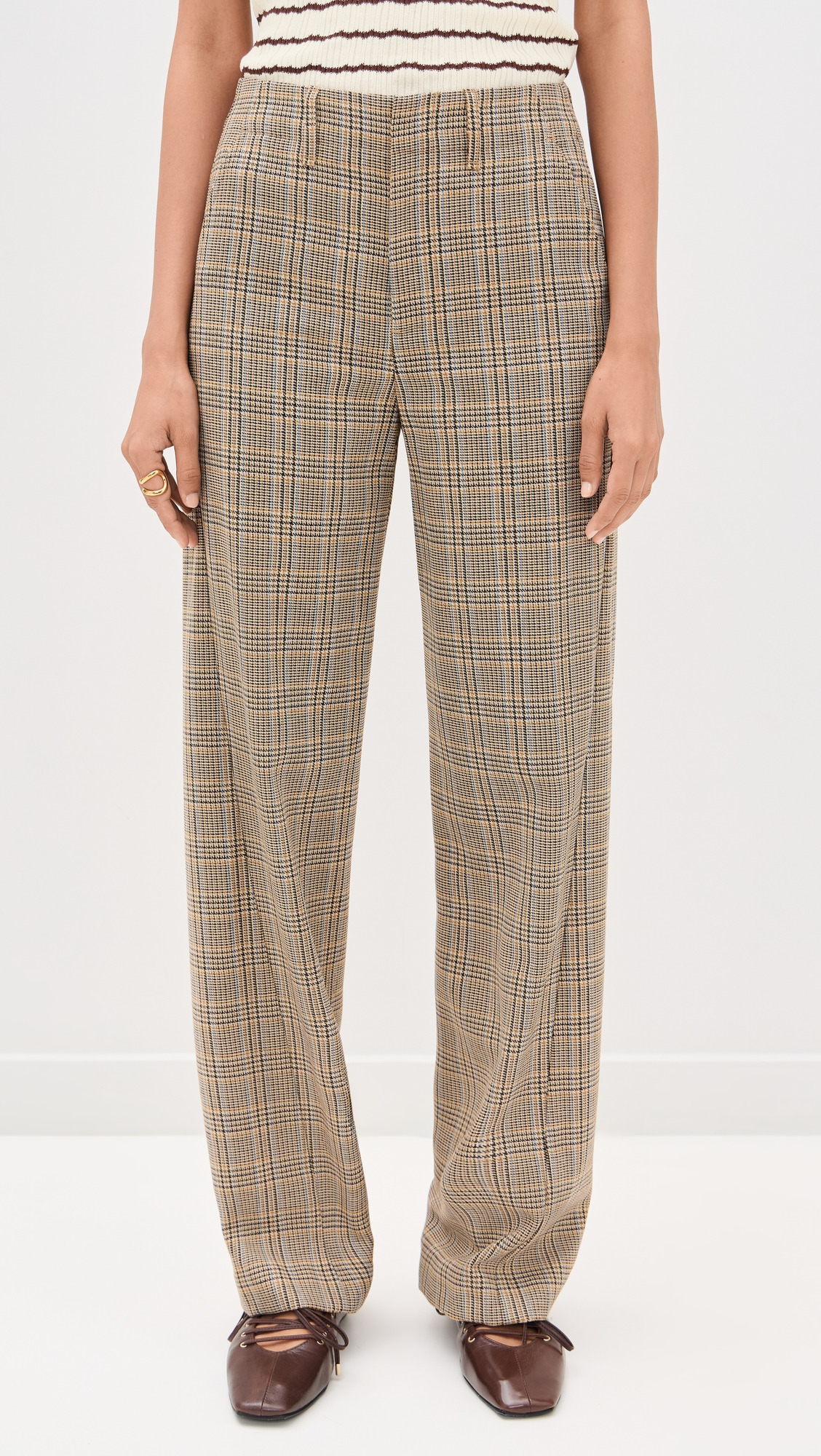 Shea Plaid Pants - 6