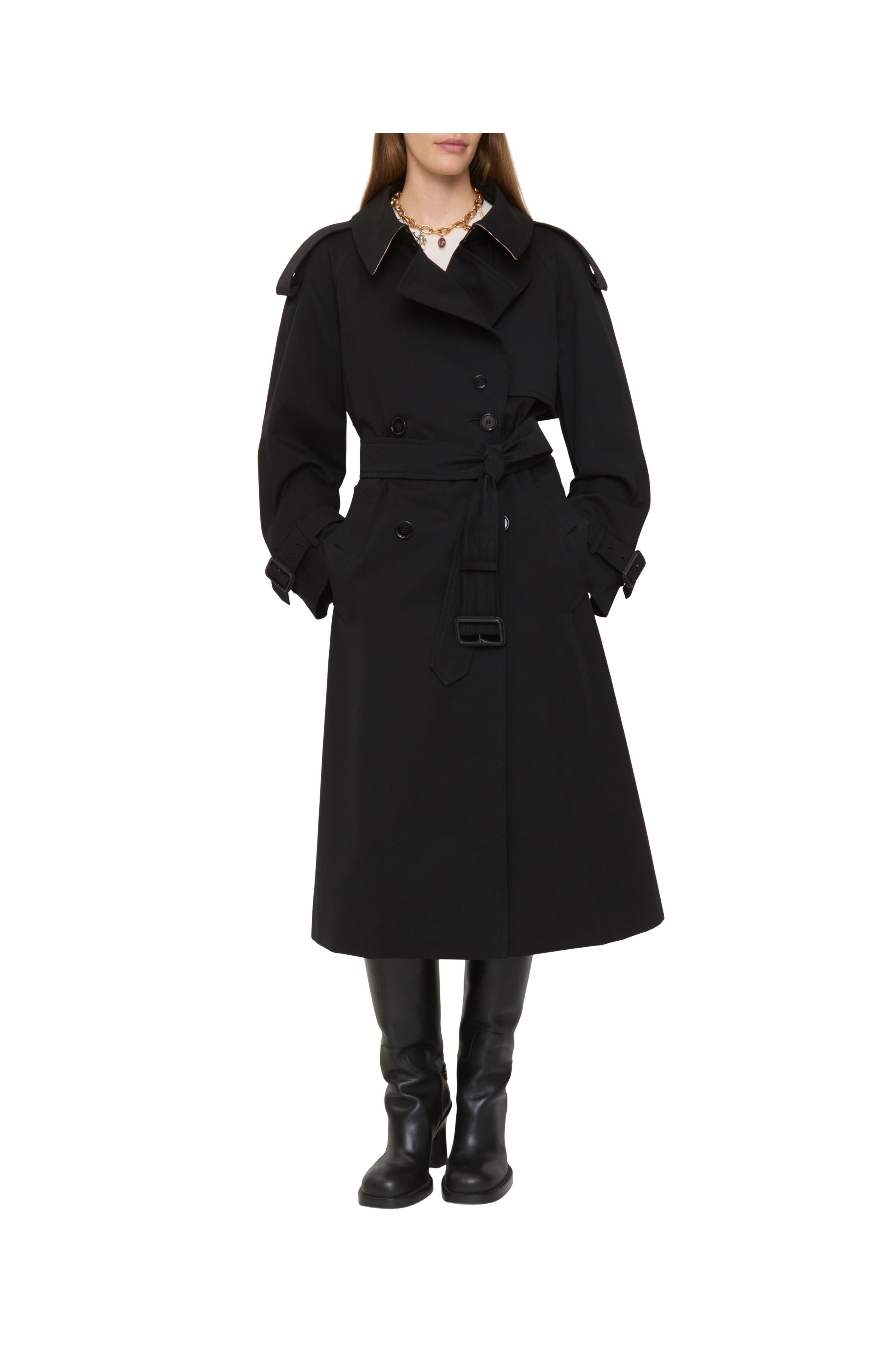 burberry Long Gabardine Fitzrovia Trench Coat in Black at Nordstrom - 4