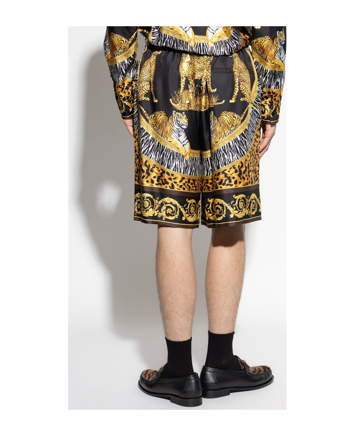 Versace Silk Shorts - 4