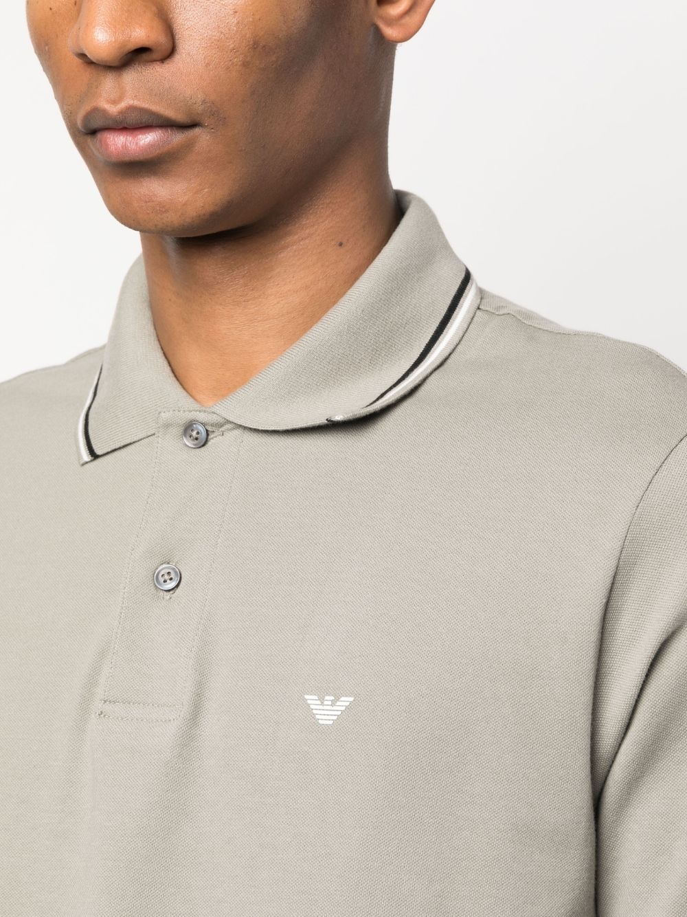 logo-embroidered polo shirt - 5