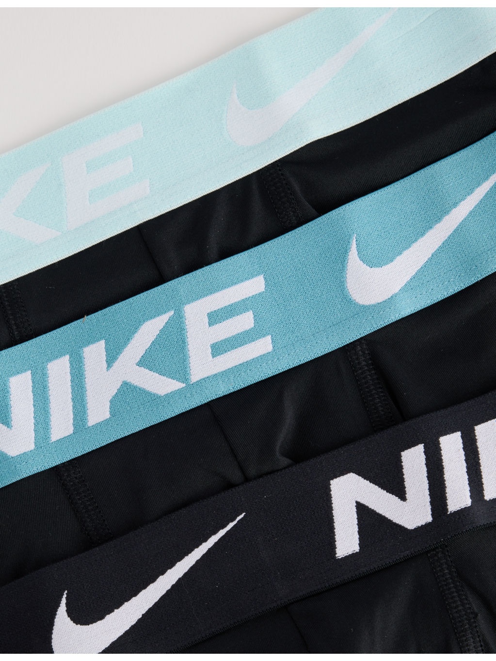 Mid-Rise Branded-Waistband Pack of Three Stretch-Jersey Trunks - 5