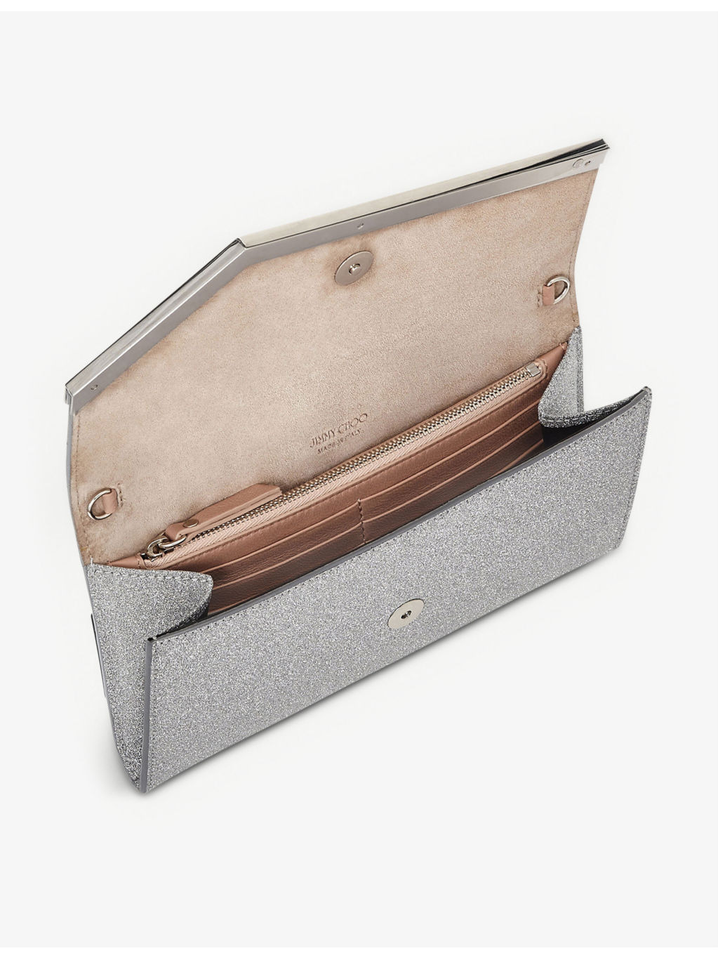 Emmie glittered leather mini clutch - 5