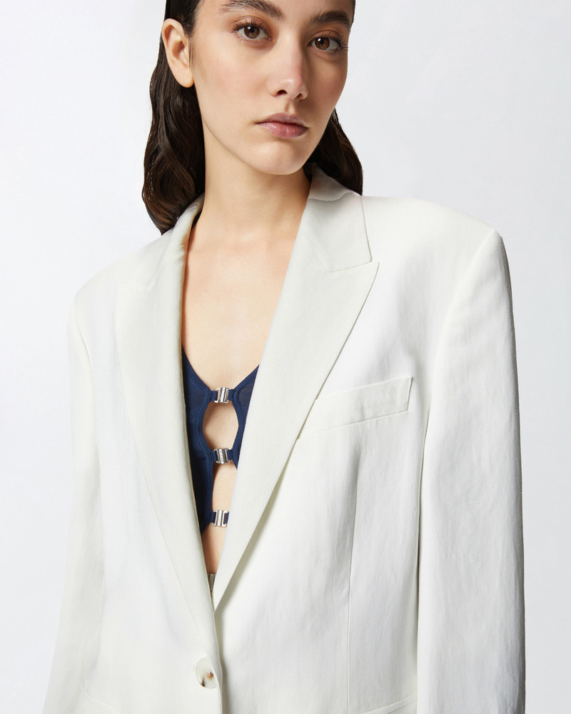 SINGLE-BREASTED BLAZER WITH BACK STRAP 5